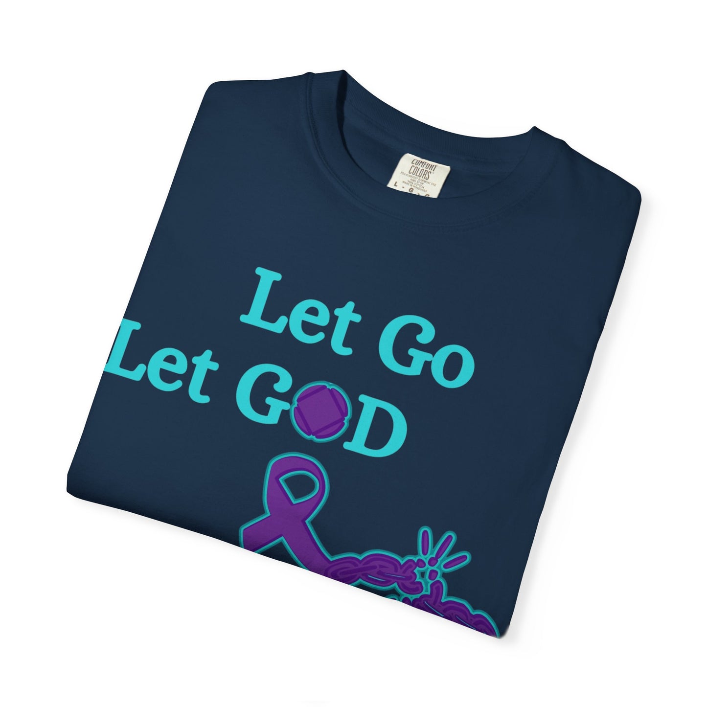 Spiritual T-Shirt in Earthy Tones, Let Go Let God, Motivational Tee for Faith Lovers, Inspirational Gift