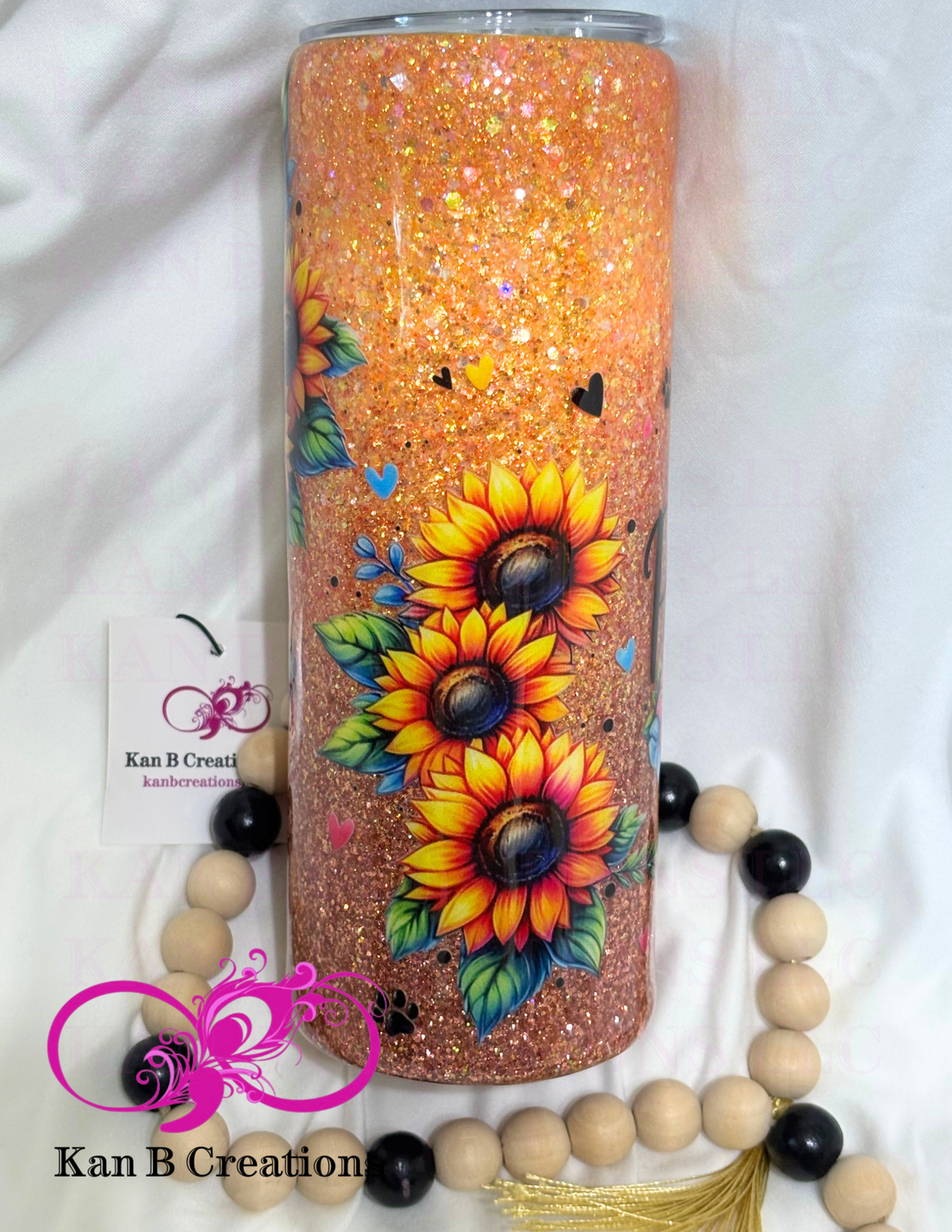 20 oz Custom Handmade Epoxy Tumbler, Custom Stainless Steel Tumbler, Stay Pawsitive