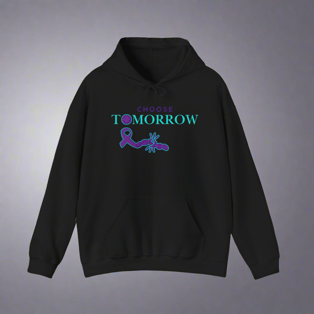 Choose Tomorrow Unisex Hooded Sweatshirt - Inspirational & Supportive