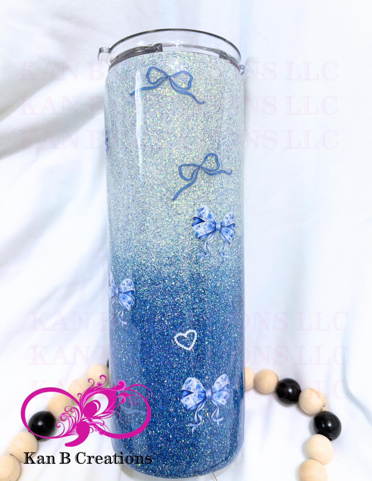 20 oz Custom Handmade Epoxy Tumbler, Custom Stainless Steel Tumbler, I am Blessed