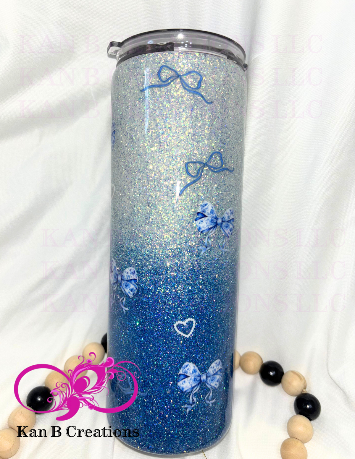 20 oz Custom Handmade Epoxy Tumbler, Custom Stainless Steel Tumbler, I am Blessed
