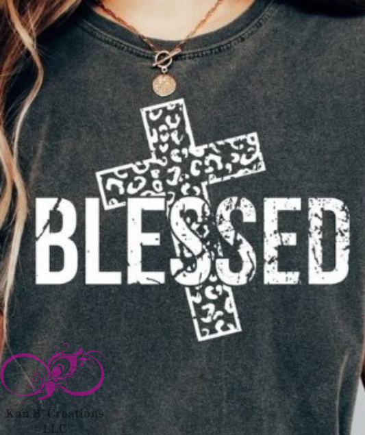 Blessed Leopard Cross Hoodie
