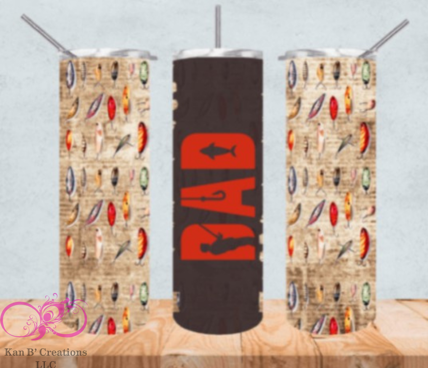 Dad Fishing Lure 20 oz Tumbler