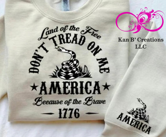 Don't Tread On Me America Crewneck Sweatshirt