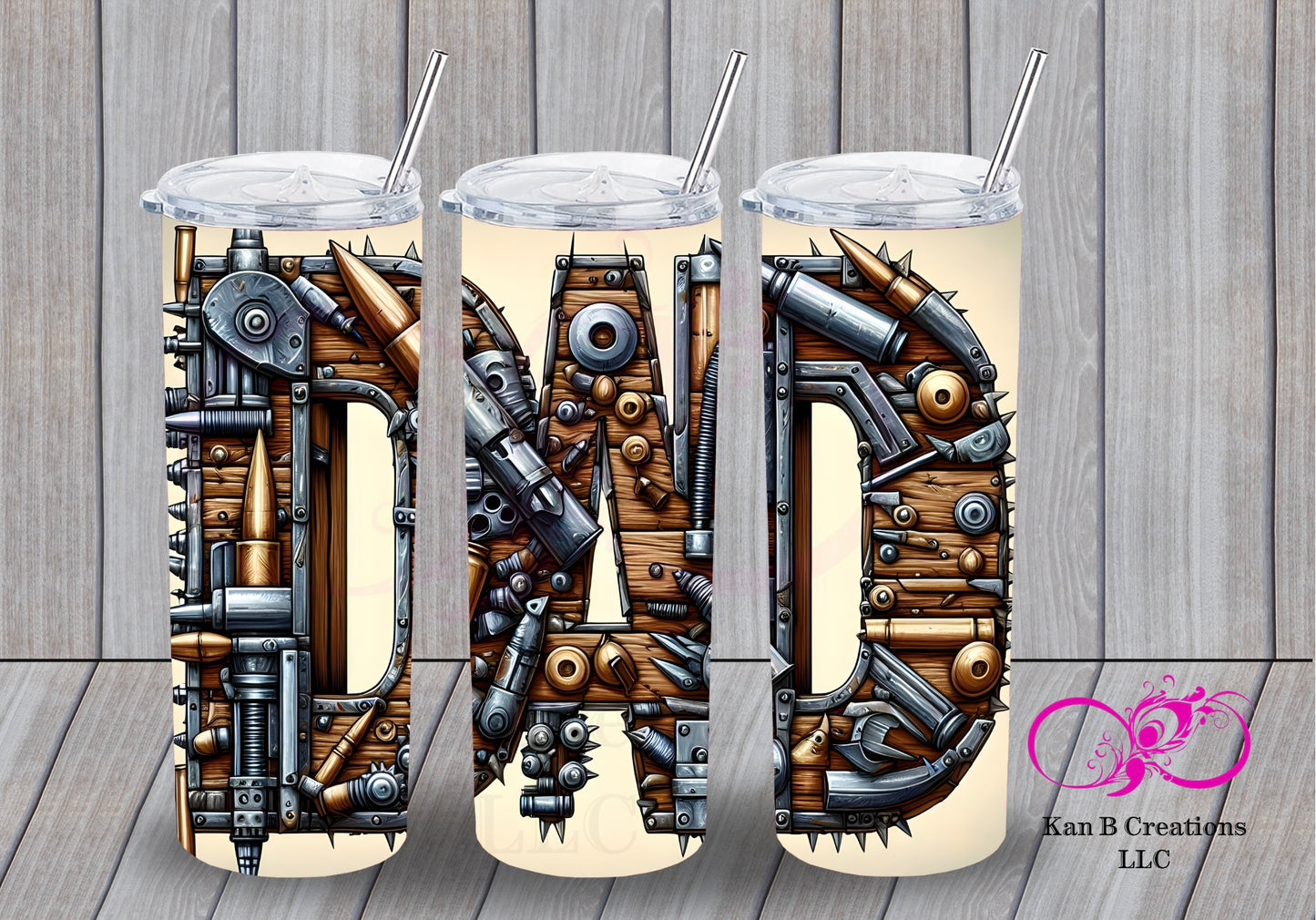 Dad ammo inside 20 oz Tumbler