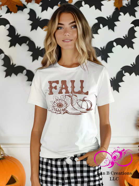 Fall boots T-shirt