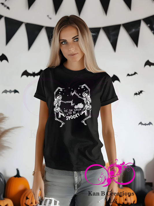 It’s the Season To Be Spooky (white print)tshirt