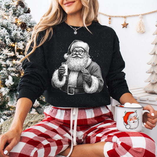 Santa with Cookies & Milk Sweatshirt