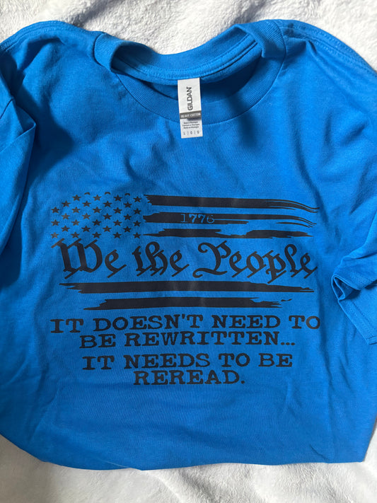 We The People, Blue, Size Large