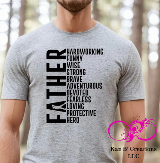 Father short sleeve T-shirt