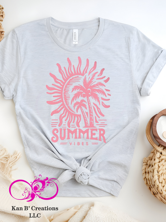 Summer Vibes Palm Trees T-shirt