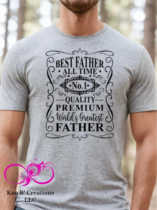 Best Father short sleeve T-shirt