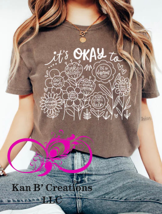 It’s Okay To… short sleeve tshirt
